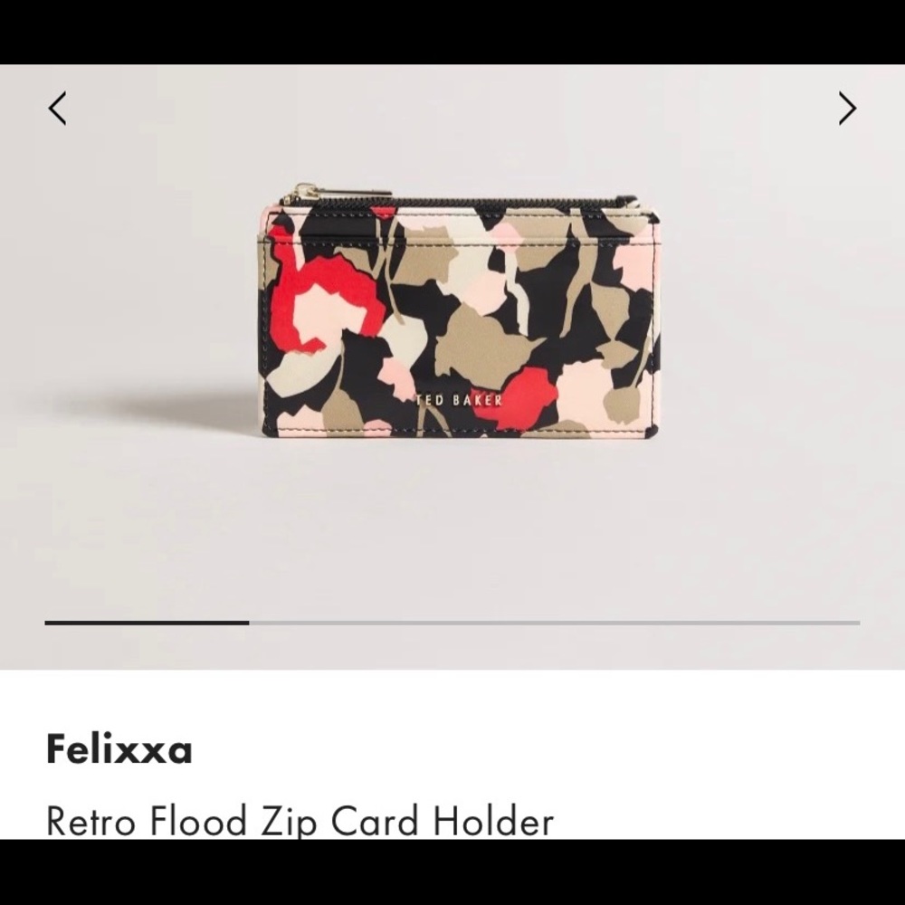 NWT Ted Baker London Felixxa Zip Card Holder
